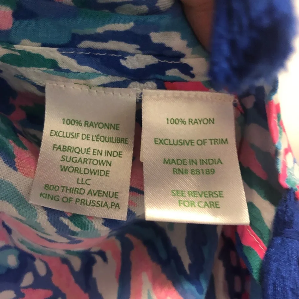 Lilly Pulitzer catamaran top xxs/xs - Image 4