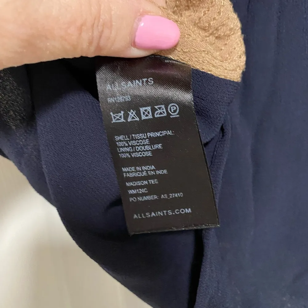 All Saints Sequin Top Size 2 - Image 4