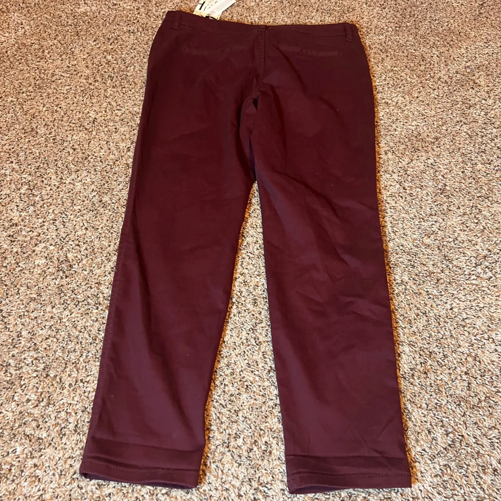 41 Hawthorn Burgundy Pants Career Casual Stretch Size‎ 16 Red - Image 6