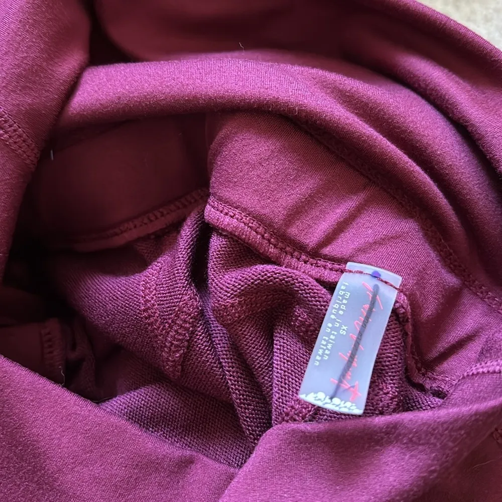 NWOT FREE PEOPLE MOVEMENT Meditate Me Pants In Mulberry Pie - Image 2