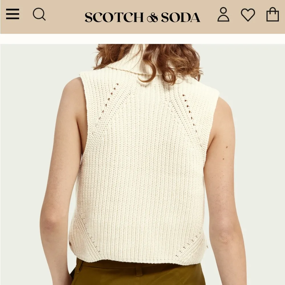 Sleeveless, knitted turtle neck top worn once like new sold out on brand’s site - Image 4