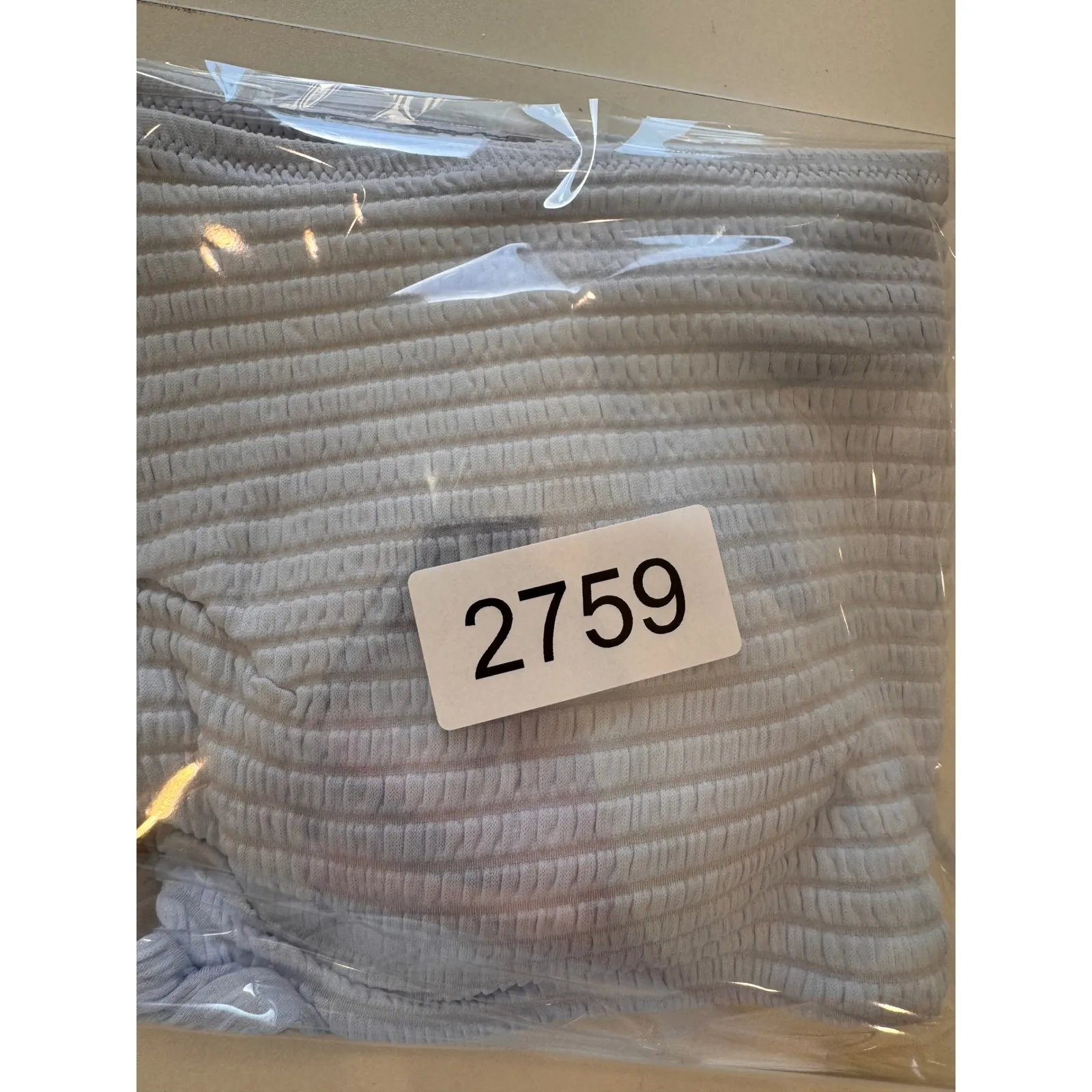 Lululemon Smocked Textured‎ Swim Top Womens Lavender Purple Square Neck Size 8 - Image 7