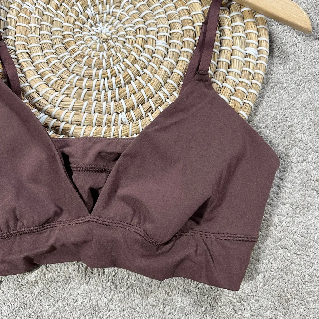 Inlyric Women’s Inbarely Outwear Longline Triangle Bralette in Brown Size L Size L - Image 4