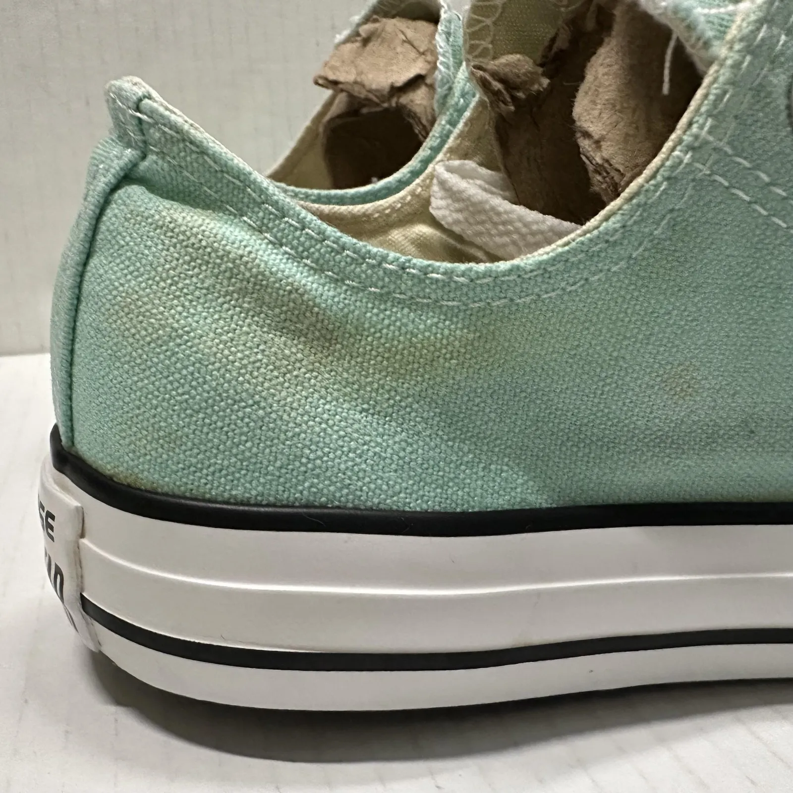 Converse Chuck Taylor All Star Shoes Mens 6 Wom 8 Green Low Top Sneakers 136565F - Image 3