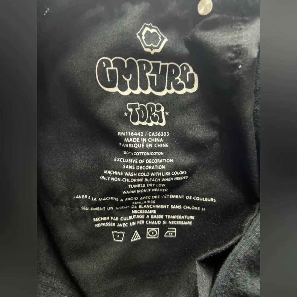 Empyre Pants Tori Black Corduroy High Rise Baggy Skater Y2K Style women Size 10 - Image 13