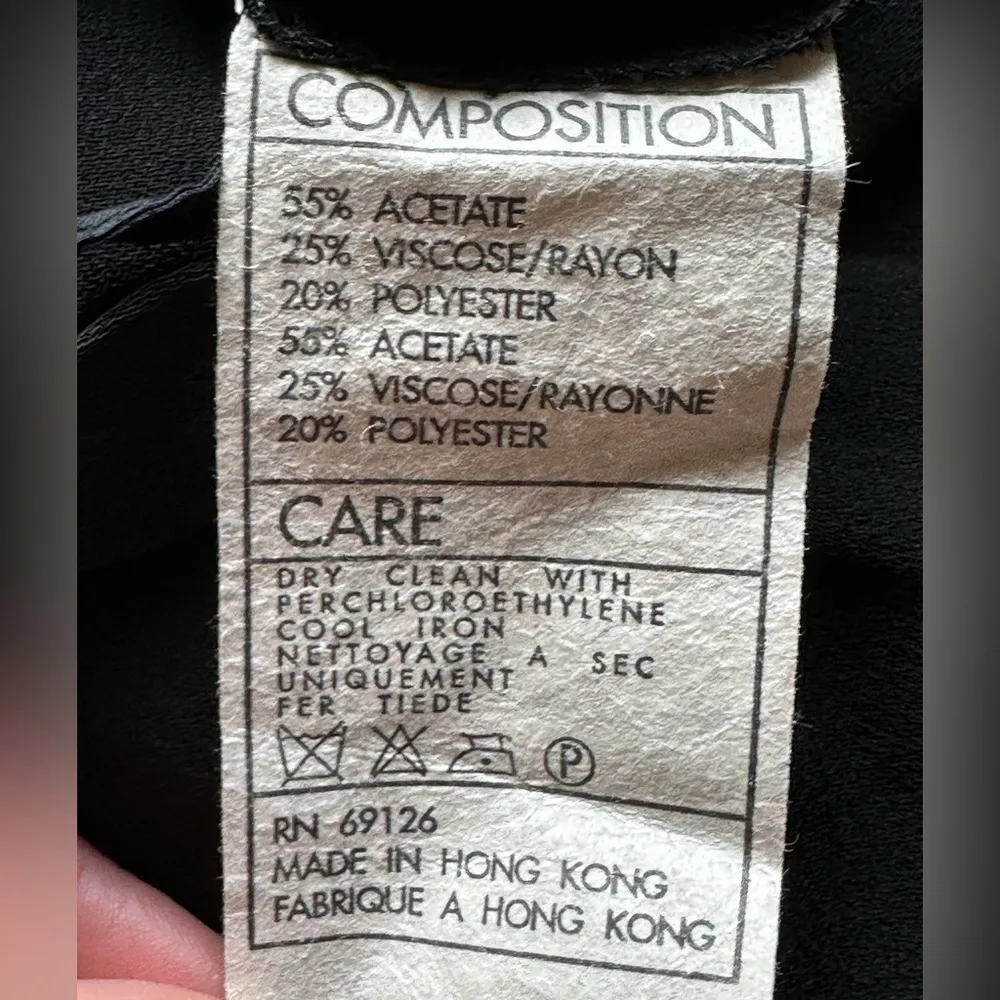 CLOTHES By Sara Sturgeon Fancy Black Zipper On Side Skirt Deep Pockets SZ 2 - Image 8