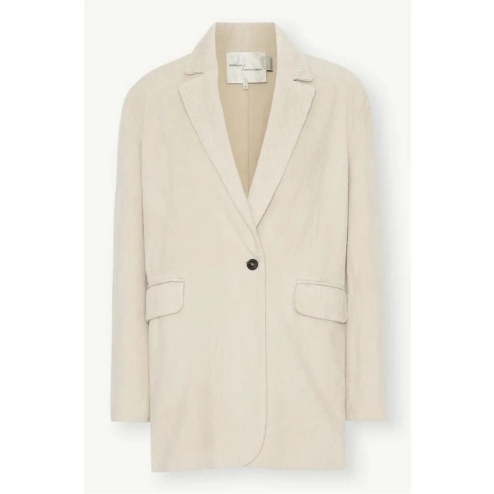 Birgitte Herskind Wilma Coffee Corduroy Front Button Oversized 42 Jacket NEW 10 White - Image 10