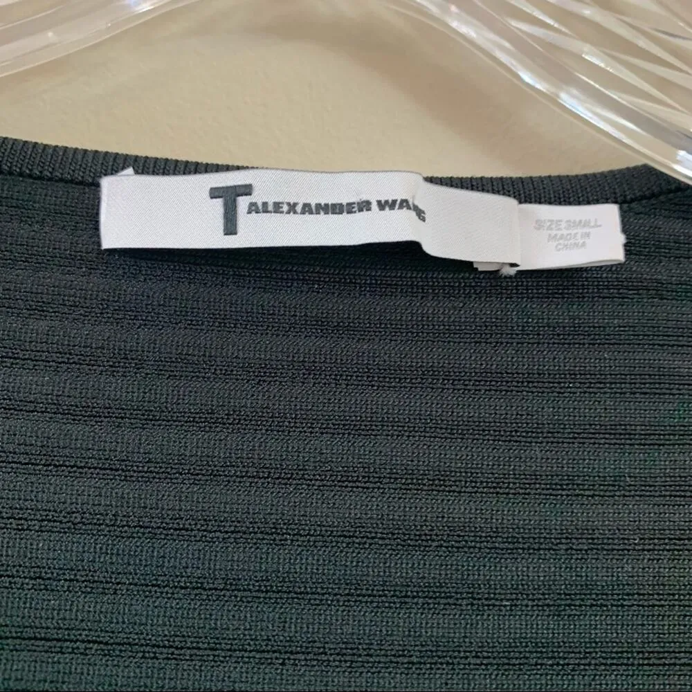 T Alexander Wang Bandage Short Sleeve Black Fit & Flare Mini Dress - Image 2