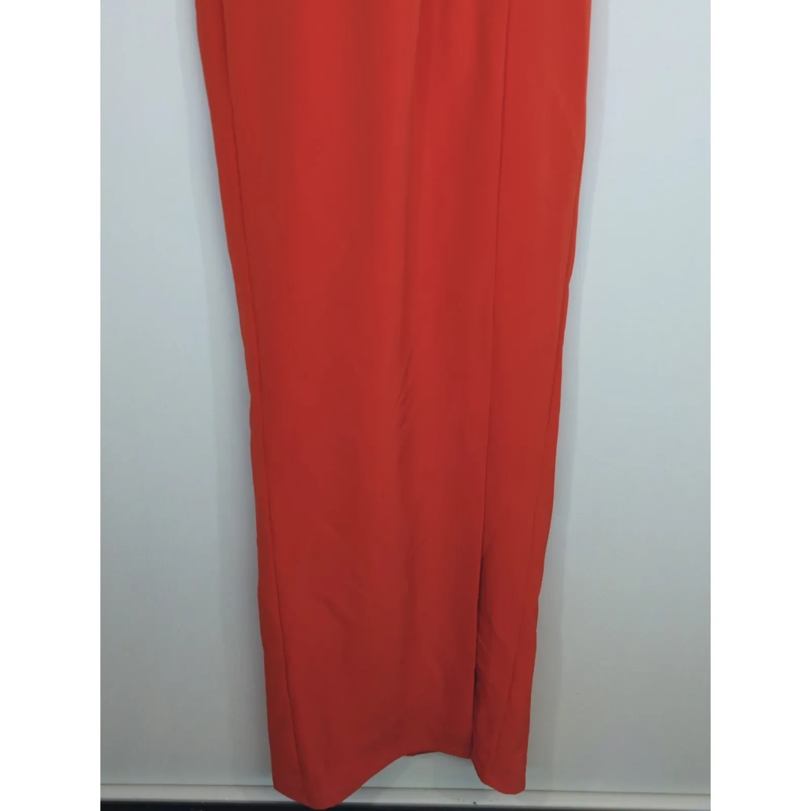 JS Collections Red Ruched Back V Neck Party Dress Women 2‎ NWT Valentine Holiday - Image 3