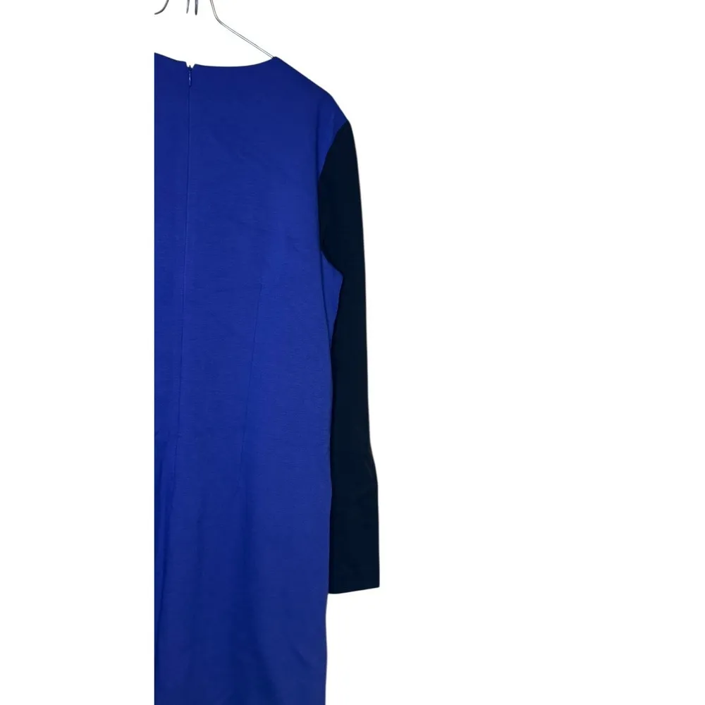 W By Worth Women Dress Block Cutout Shift Knit Colorblock Purple Rootbeer 12 NWT - Image 11