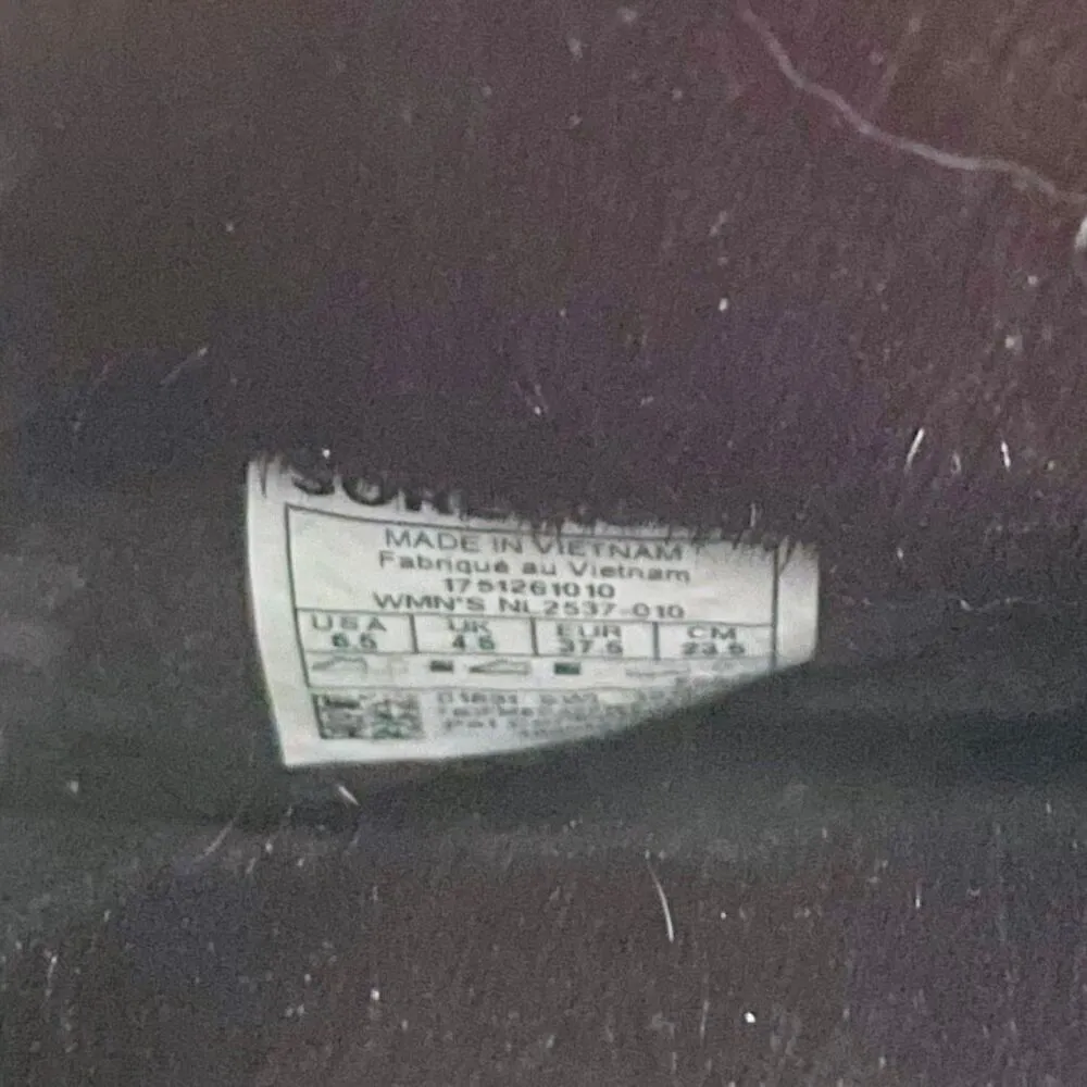 Sorel Tivoli III High Black Suede Fur Lace Up Snow Boots 6.5 - Image 2