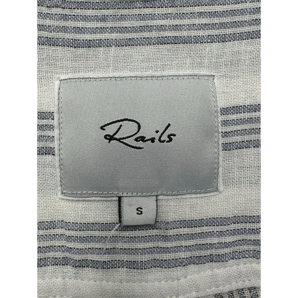 Rails Charlie Cayman Stripe Button-Down Shirt Size S - Image 5