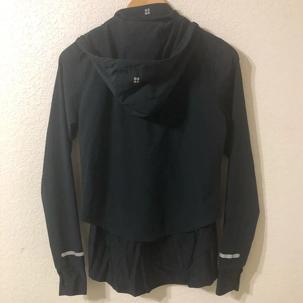 Sweaty Betty Fast Track Double Layer Hooded Running Jacket in Black - Size XS - Image 5
