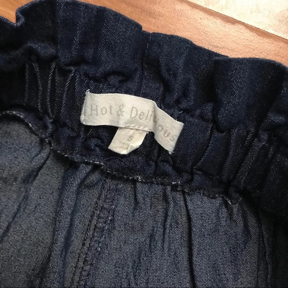 Hot & Delicious Dark Denim High Rise Capri Denim - Image 3