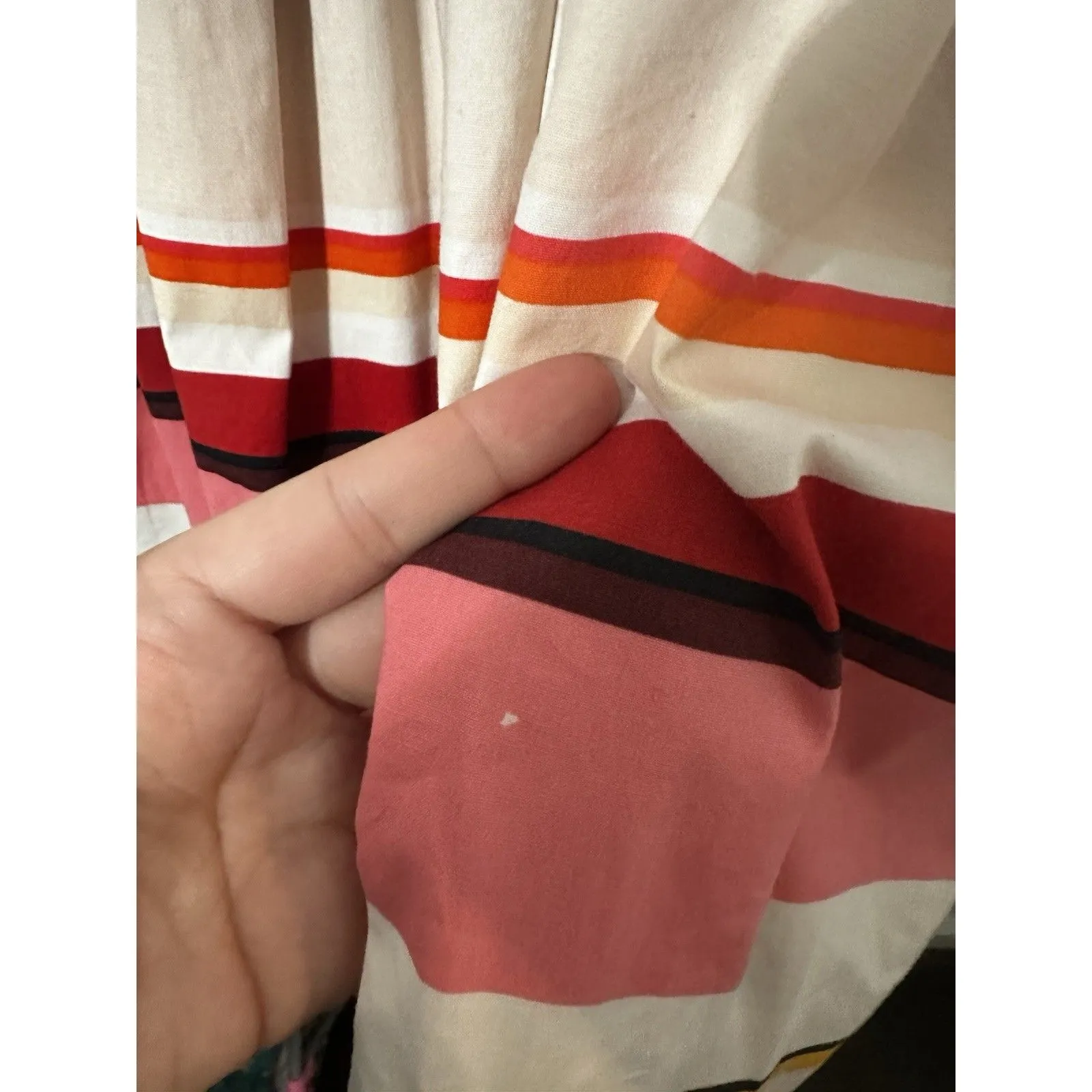 Kate Spade Live Colorfully Womens Striped Dress Button Up Pockets  Flaws Sz 2 - Image 7