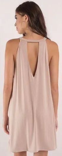 Rose Halter Shift Dress - Image 2