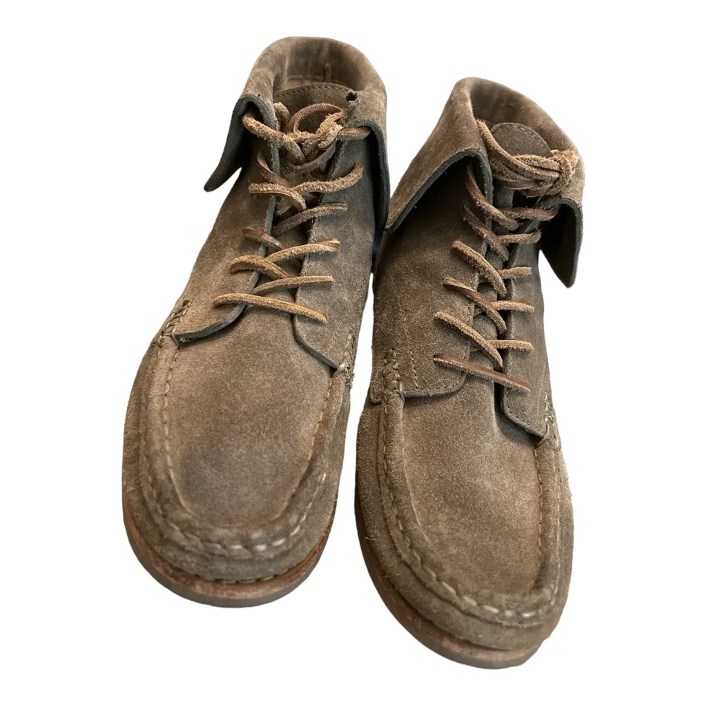 Frye Quincy Chukka Brown Suede Leather Laced Boat
Deck Boots shoes Sz 7 M - Image 11