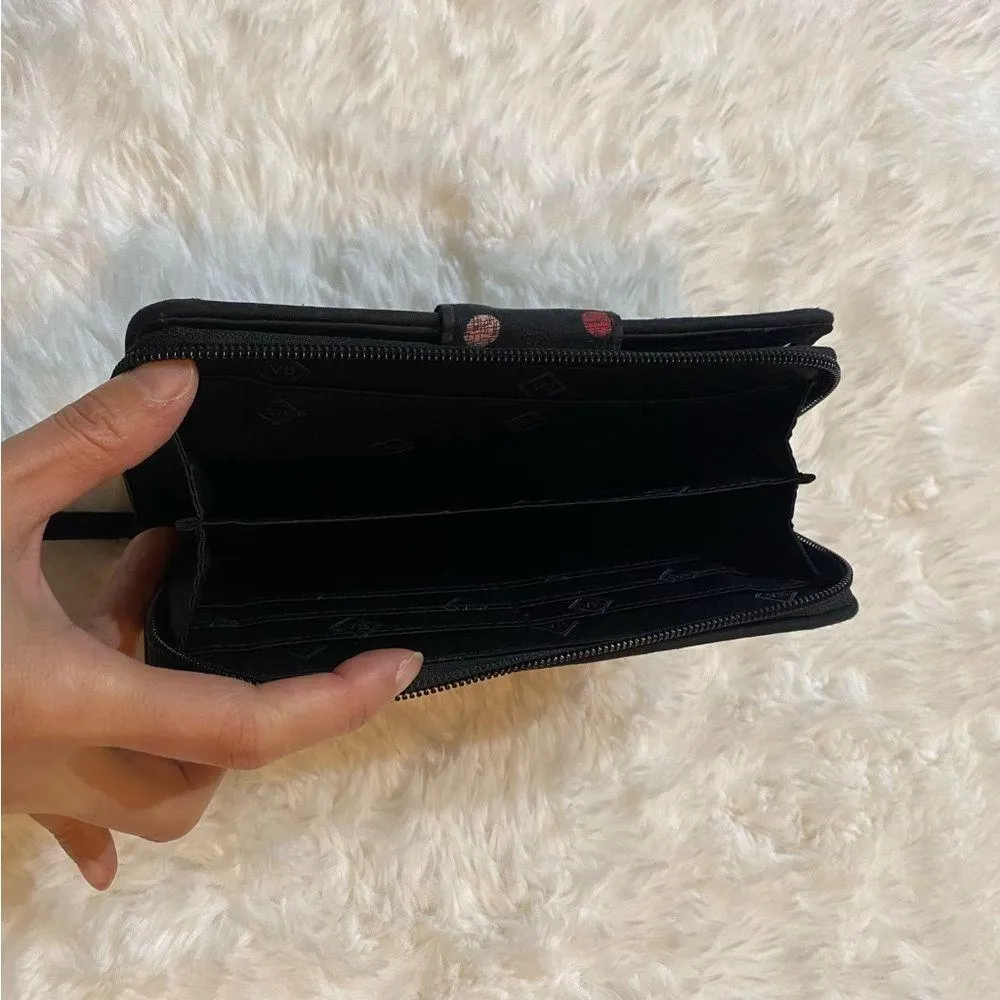 Vera Bradley Polkadots Black Wallet - Image 4