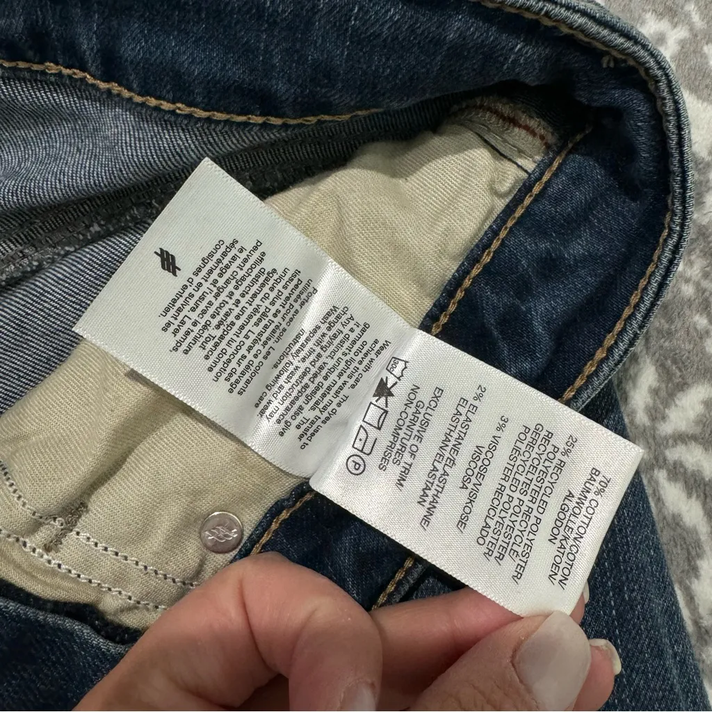 Silver Jeans Co. Beau Eco Mid Rise Destructed Girlfriend Jeans Size 24 - Image 4