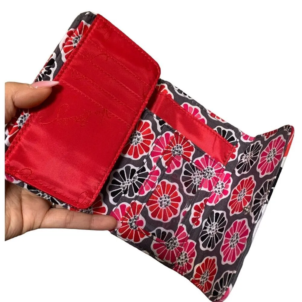 VERA BRADLEY Quilted Floral Bundle set of 3 Crossbody, Wallet, & Cosmetic Case - Image 7