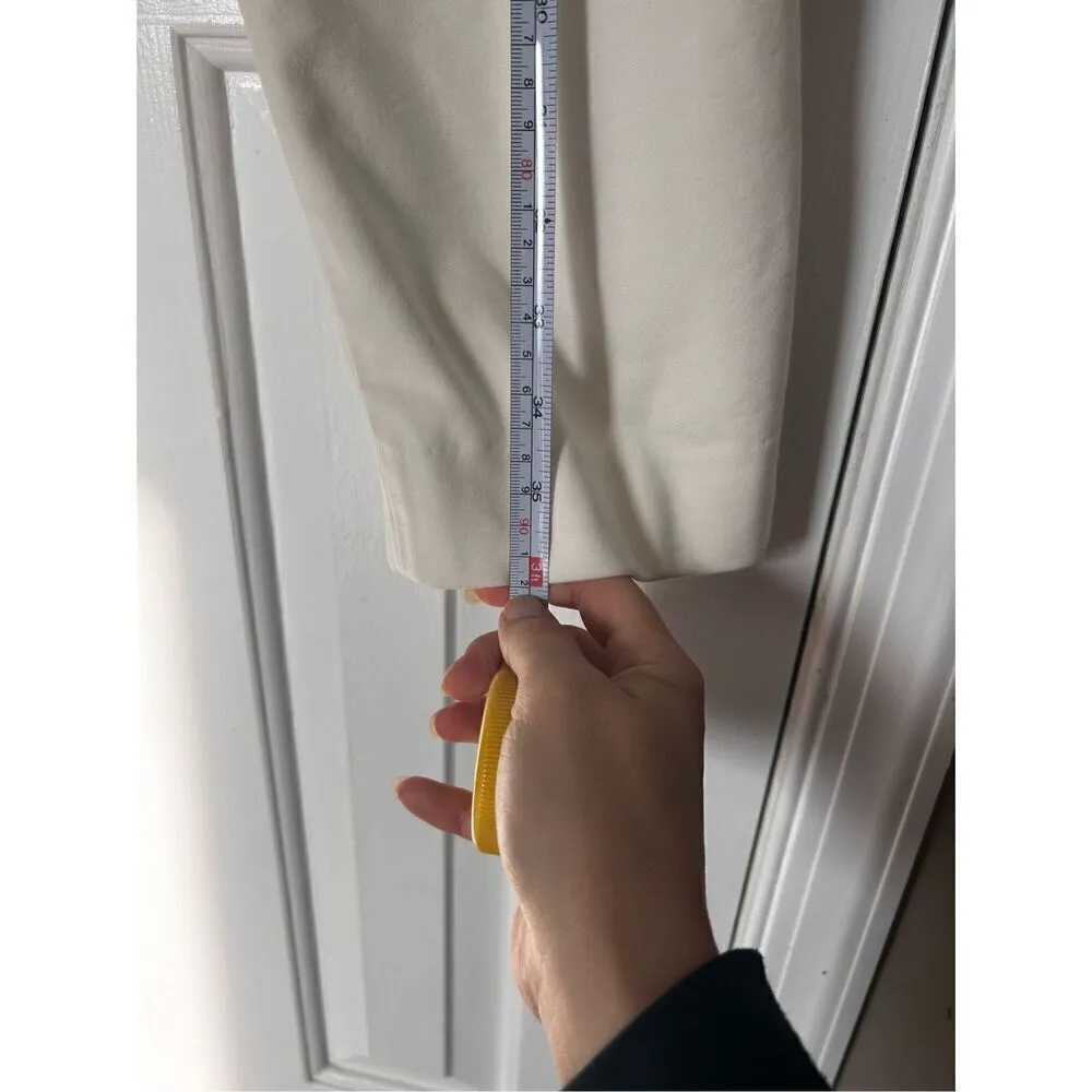 White House black market white ankle stretchy pants dress pants size 6 R - Image 5