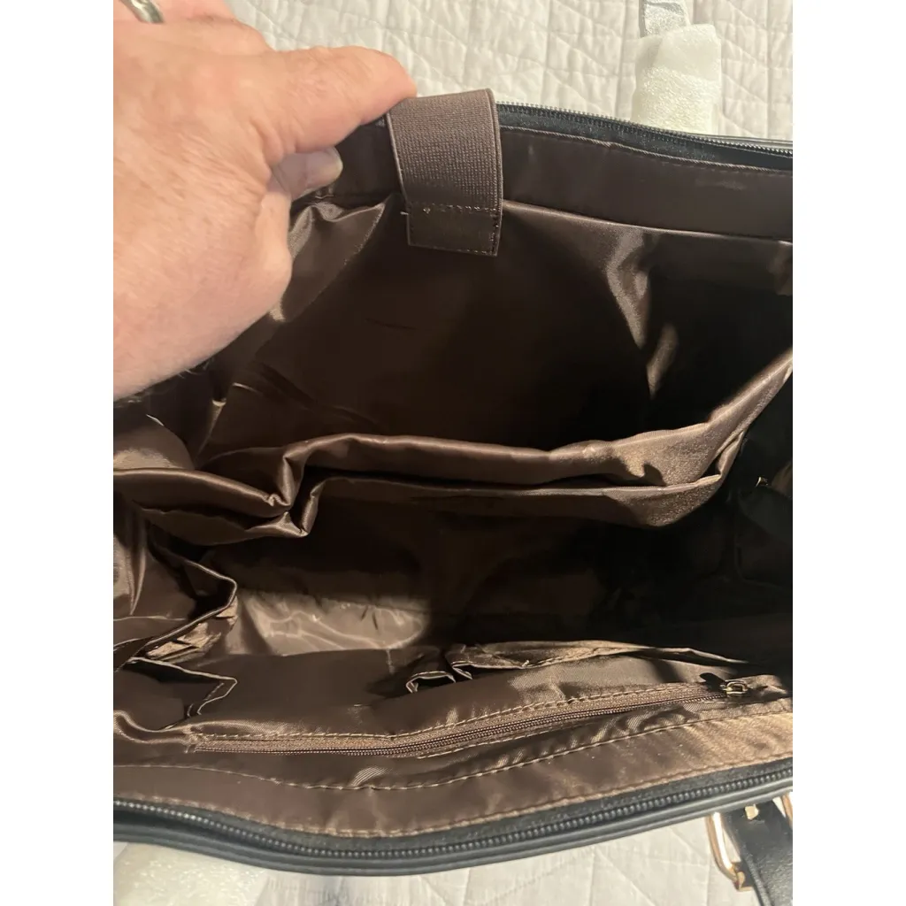 LOVEVOOK Laptop Bag Womens White Black Trim Detachable Strap Accessory Case NEW - Image 16