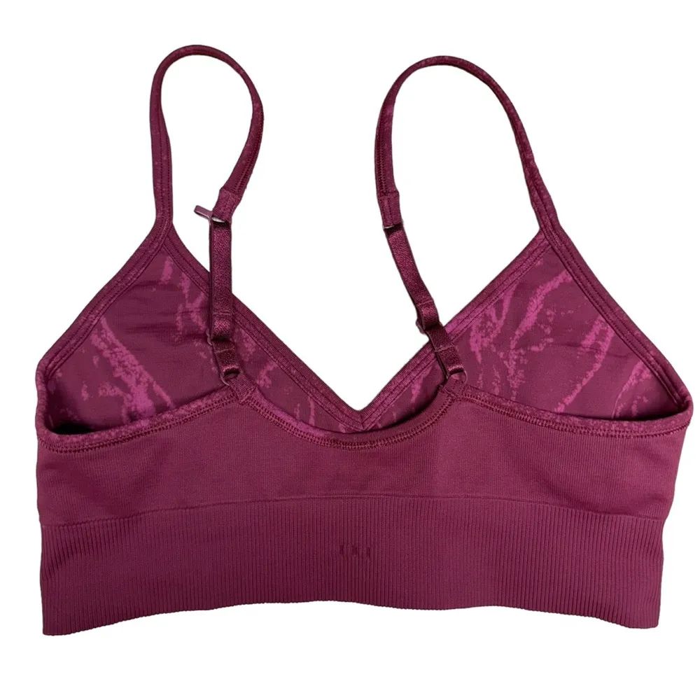 Lululemon Ebb To Street Bra A/B Cup Stone Wash Chianti Seamless W2BS2S Size 8 - Image 12