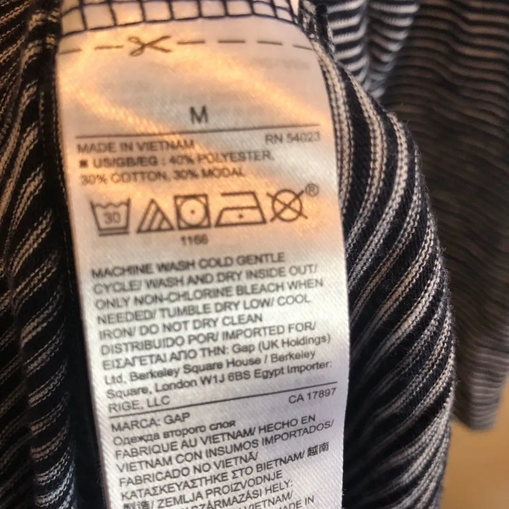 Gap striped long sleeved dress M - Image 7