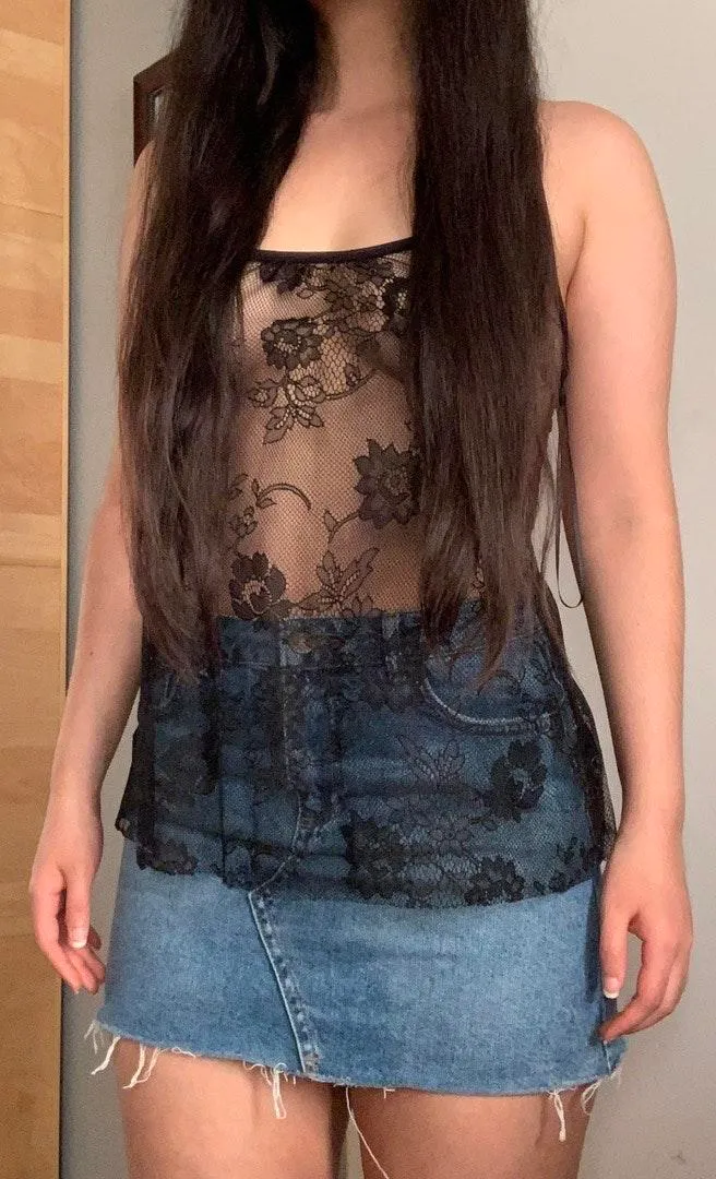 Floral Lace Tiered Ruffle Top - Image 3