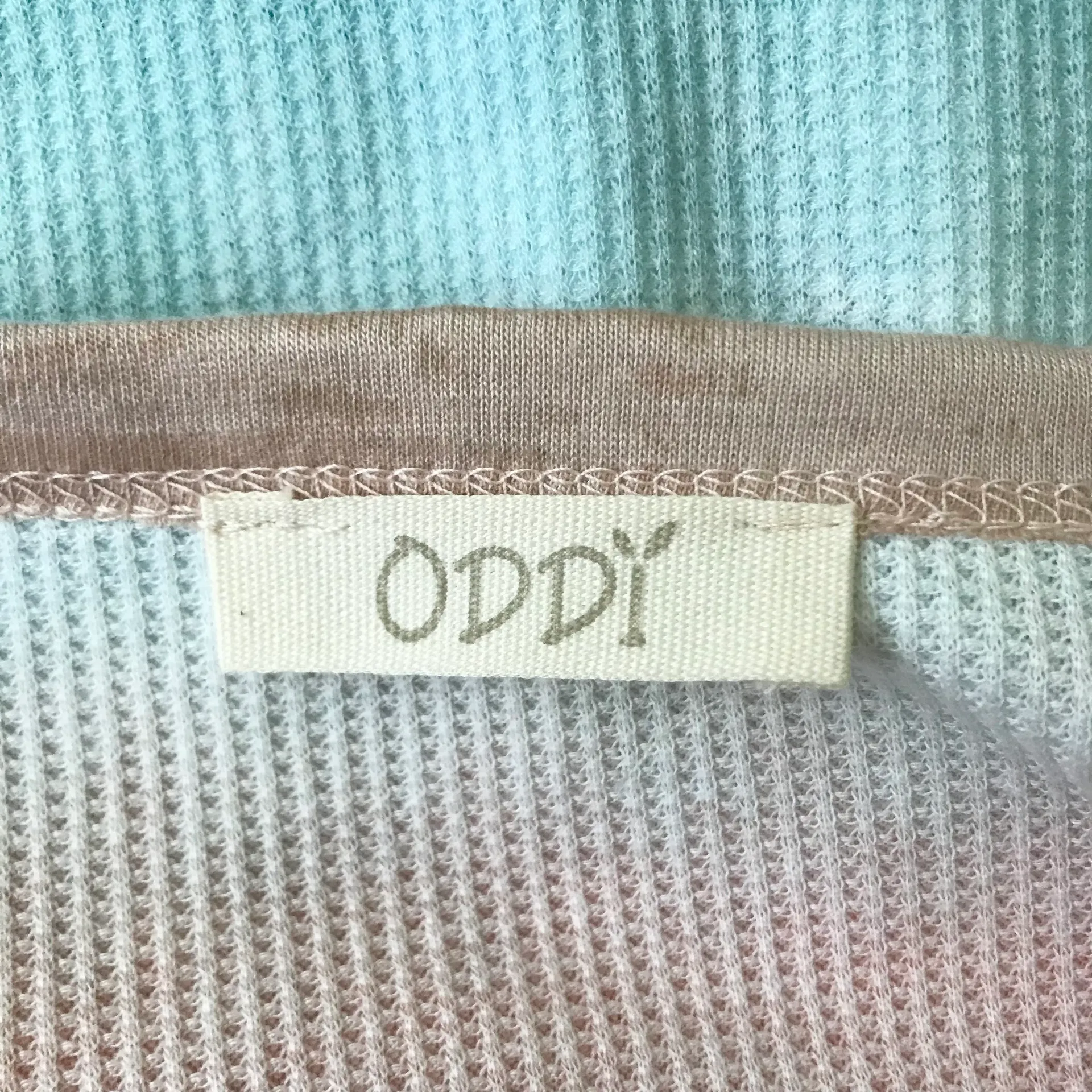-Color-block printed waffle knit top NWOT-Small - Image 6