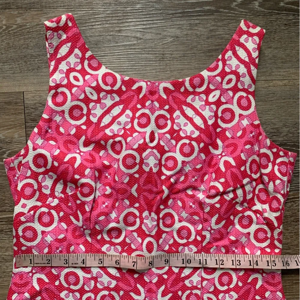 Just…Taylor Pink & White Pattern Preppy Mini Dress 6 - Image 4