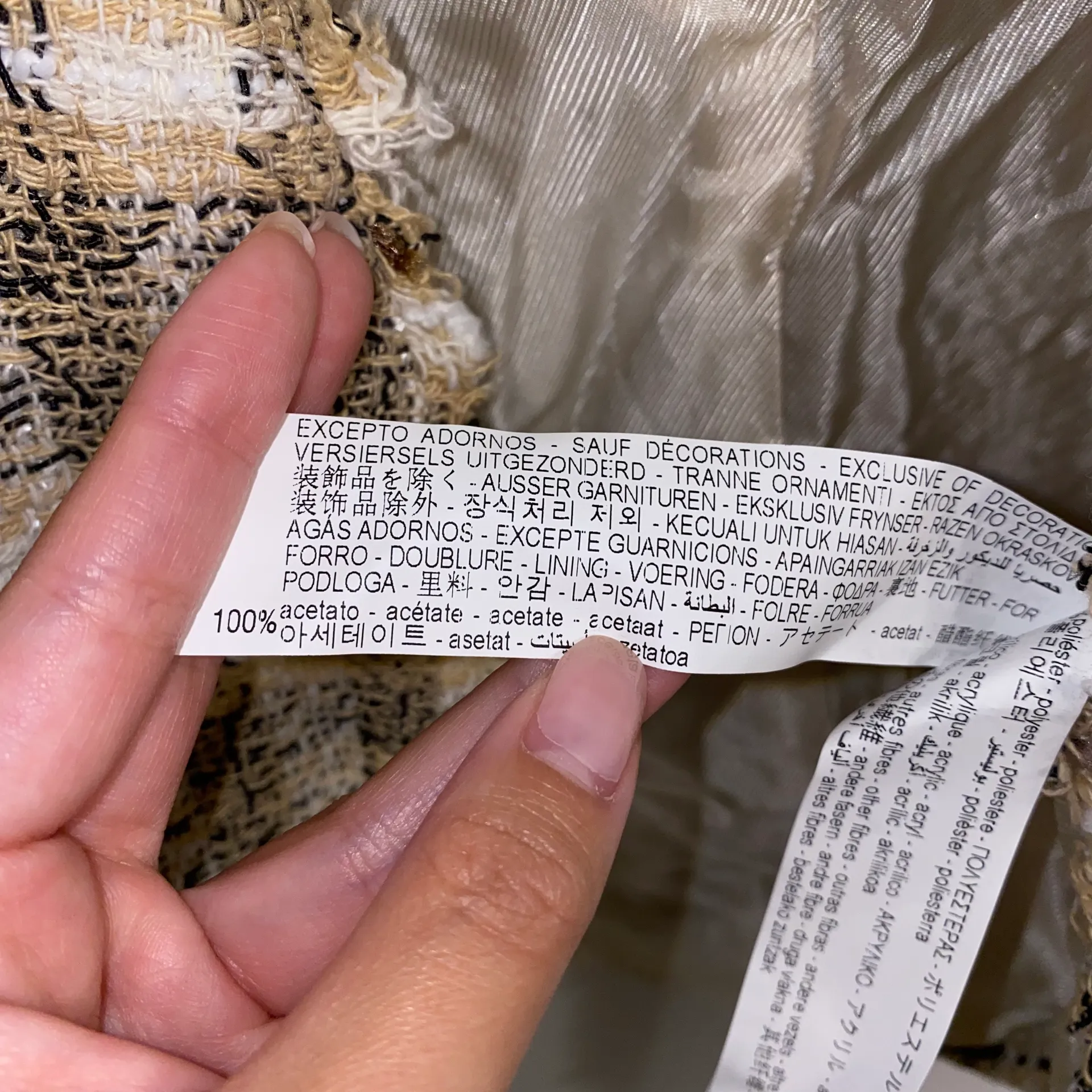 NWT  Frayed V Neck Tweed Blazer 2505/169 - Image 10