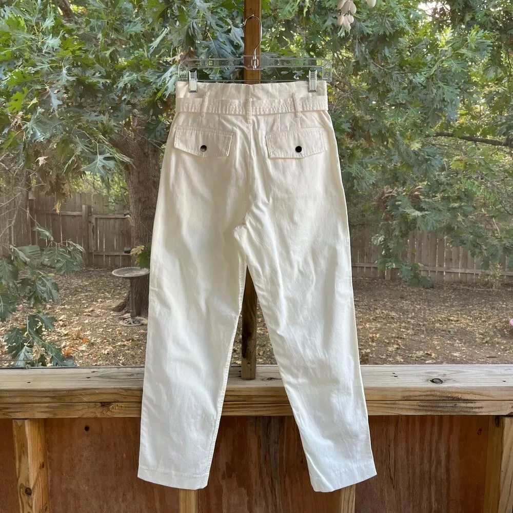 Banana Republic Factory Women's Utility Tie-Waist Pants Snow Day Size 2. NEW - Image 2