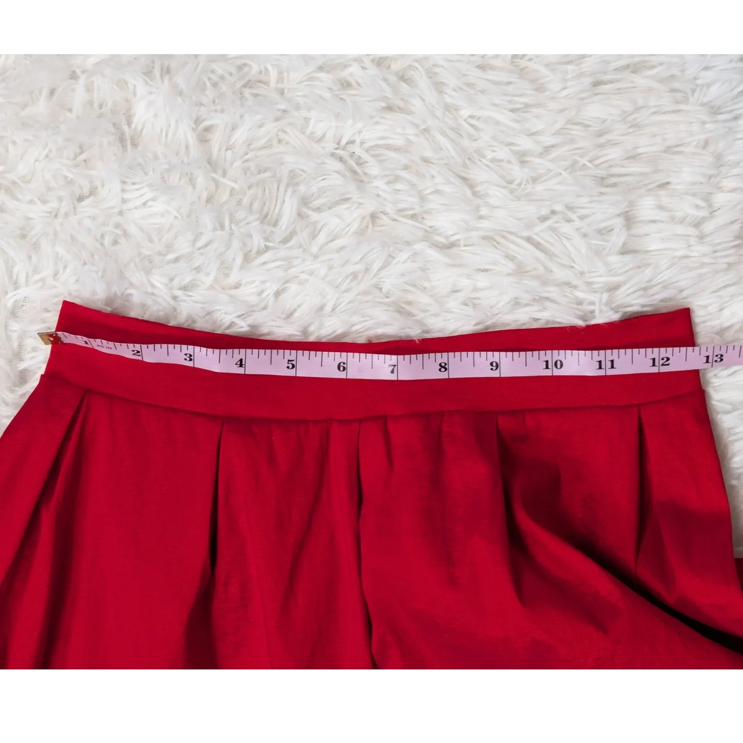 Shabby Apple Color Block Pleated Maxi Skirt Red and Purple Size 0/2 - Image 7