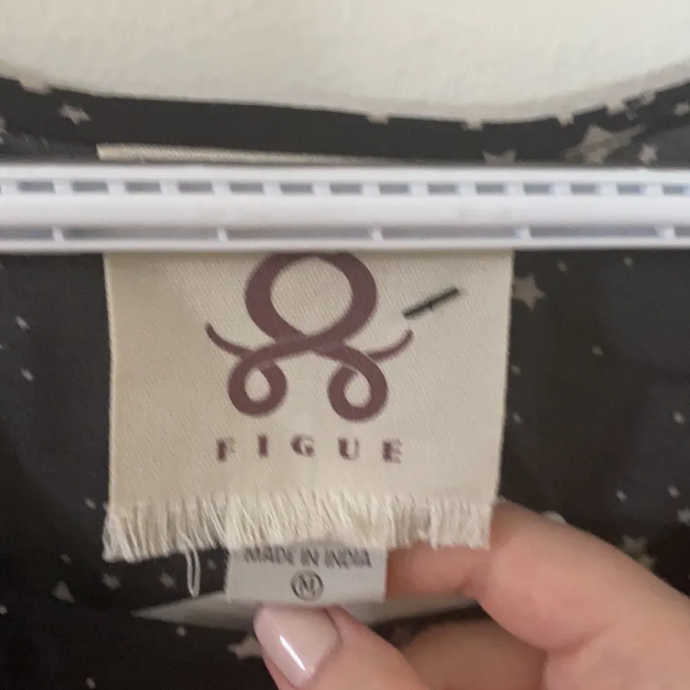 Figue Ani star print draped asymmetrical hem tunic size M Size M - Image 53