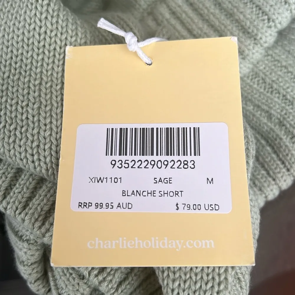 Charlie Holiday SAGE Blanche High-Waist Shorts, Size M New w/Tag $79 - Image 4