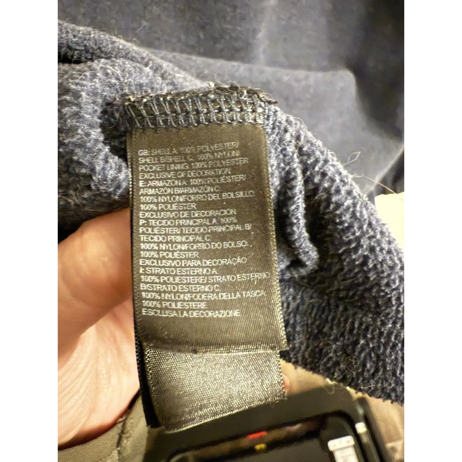 The North Face Quarter Zip Pullover Fleece Pullover Jacket Blue Women's Size‎ L - Image 7