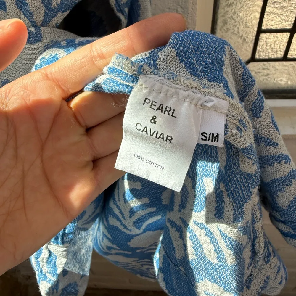 Pearl & Caviar Blue and greyish Patterned Garment - Image 6