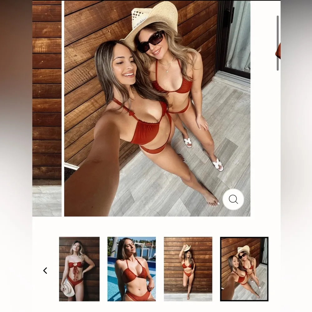 MAHELI HELI kate bikini set camels bronze NWT small Orange - Image 5