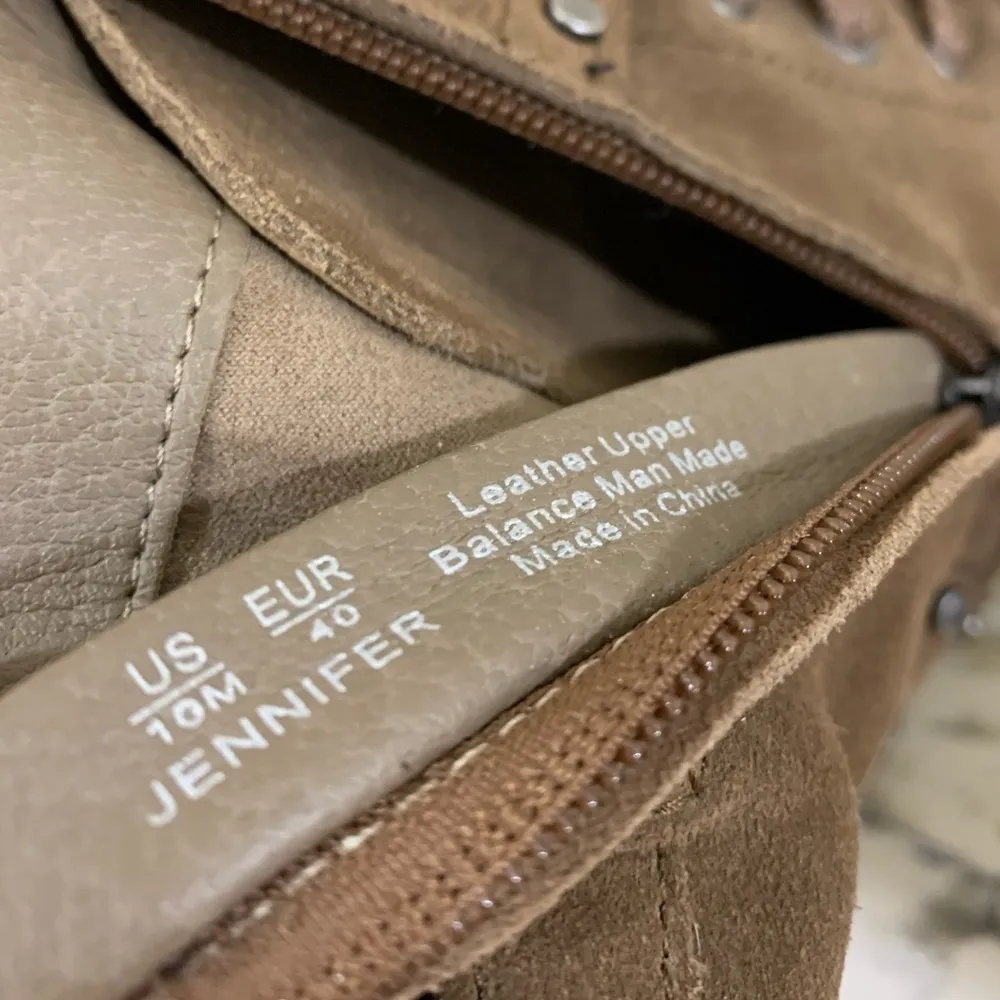 Sam Edelman “Jennifer” leather suede combat boots - Image 9