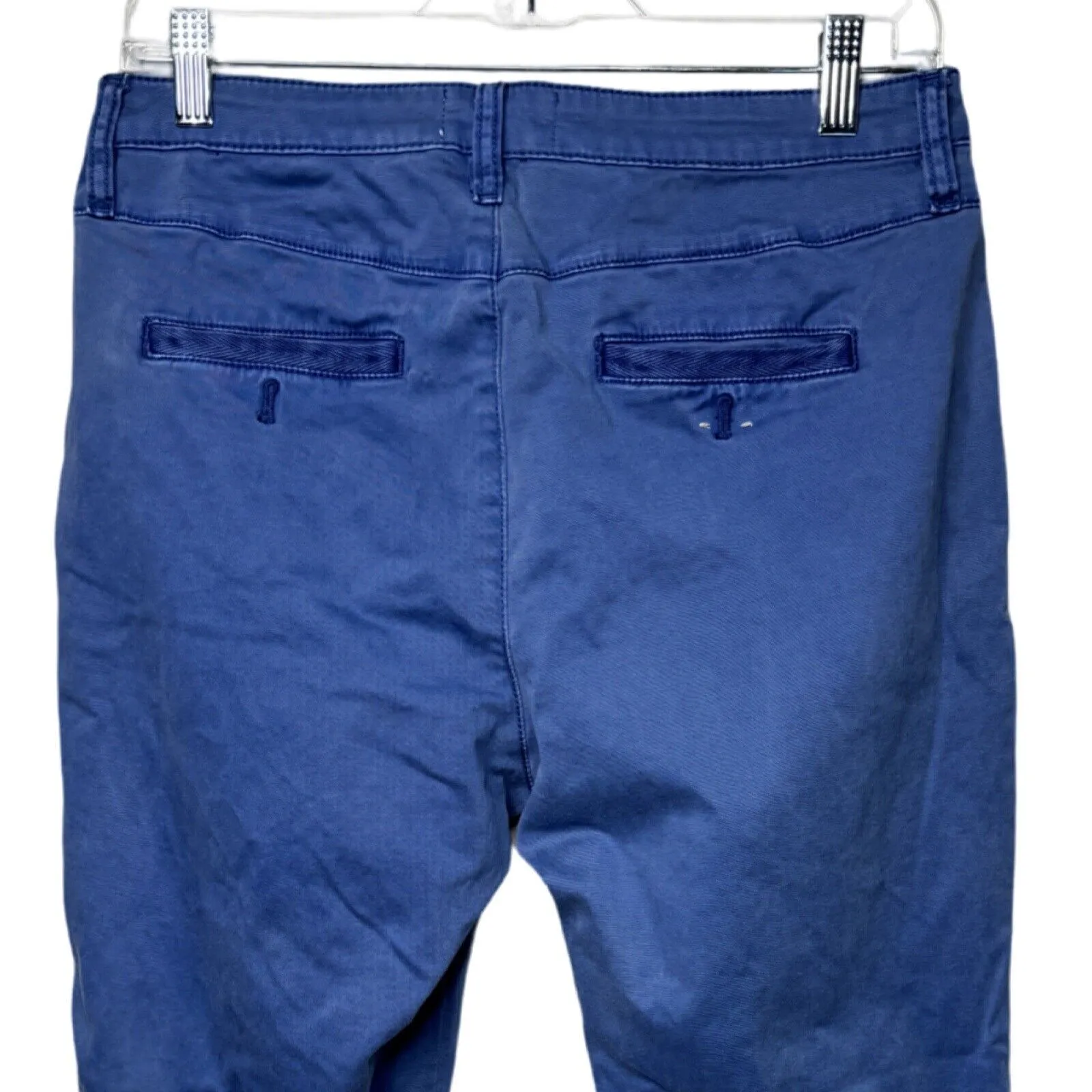 Anthropologie Chino Slim Pants Womens 6 29 Blue Casual Classic‎ Straight Cotton - Image 4