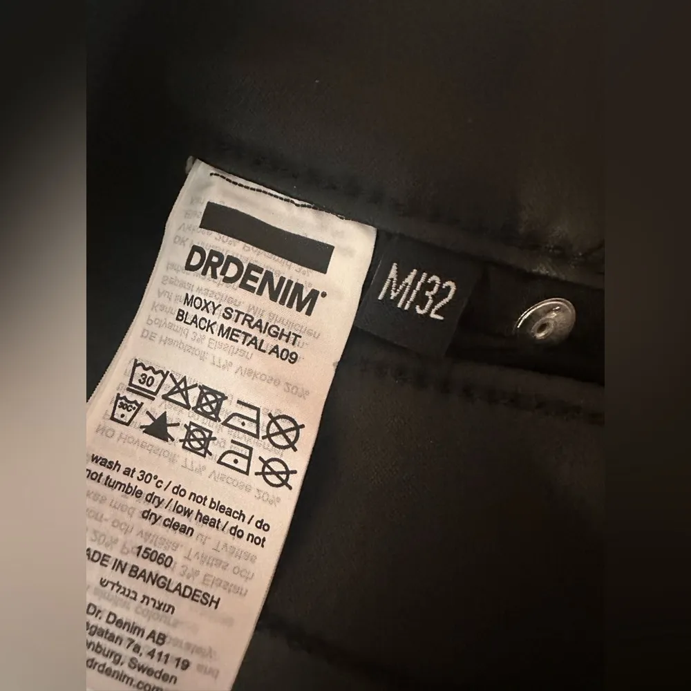 Revolve‎ DrDenim Moxy  Straight in Black Metal jeans pants - Image 5