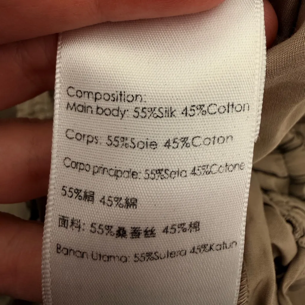 3.1 Phillip Lim Women's Tan Sleeveless Cutout Jumpsuit Silk Size 2 - Image 6