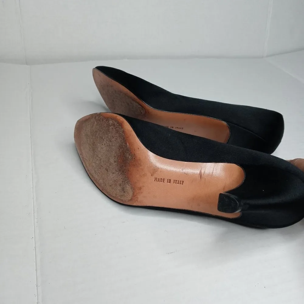 Salvator Ferragamo black leather shoes size 9 - Image 7
