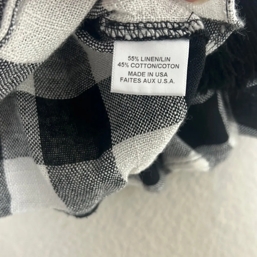 MISA Los Angeles Gingham Long Sleeve Top - Image 5