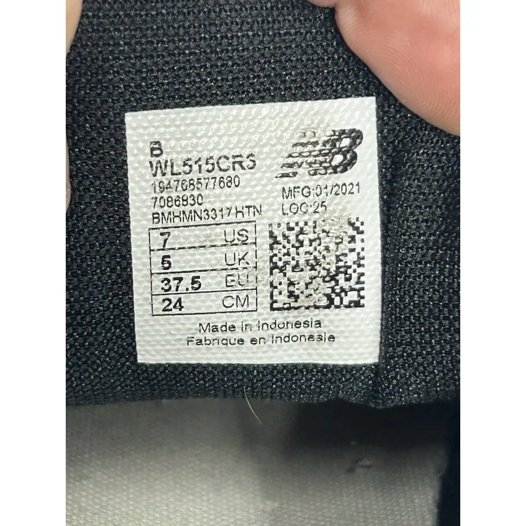 New Balance 515 Women's 7 Black Shoes Sneakers Tropical Flowers Leopard Print - Image 9