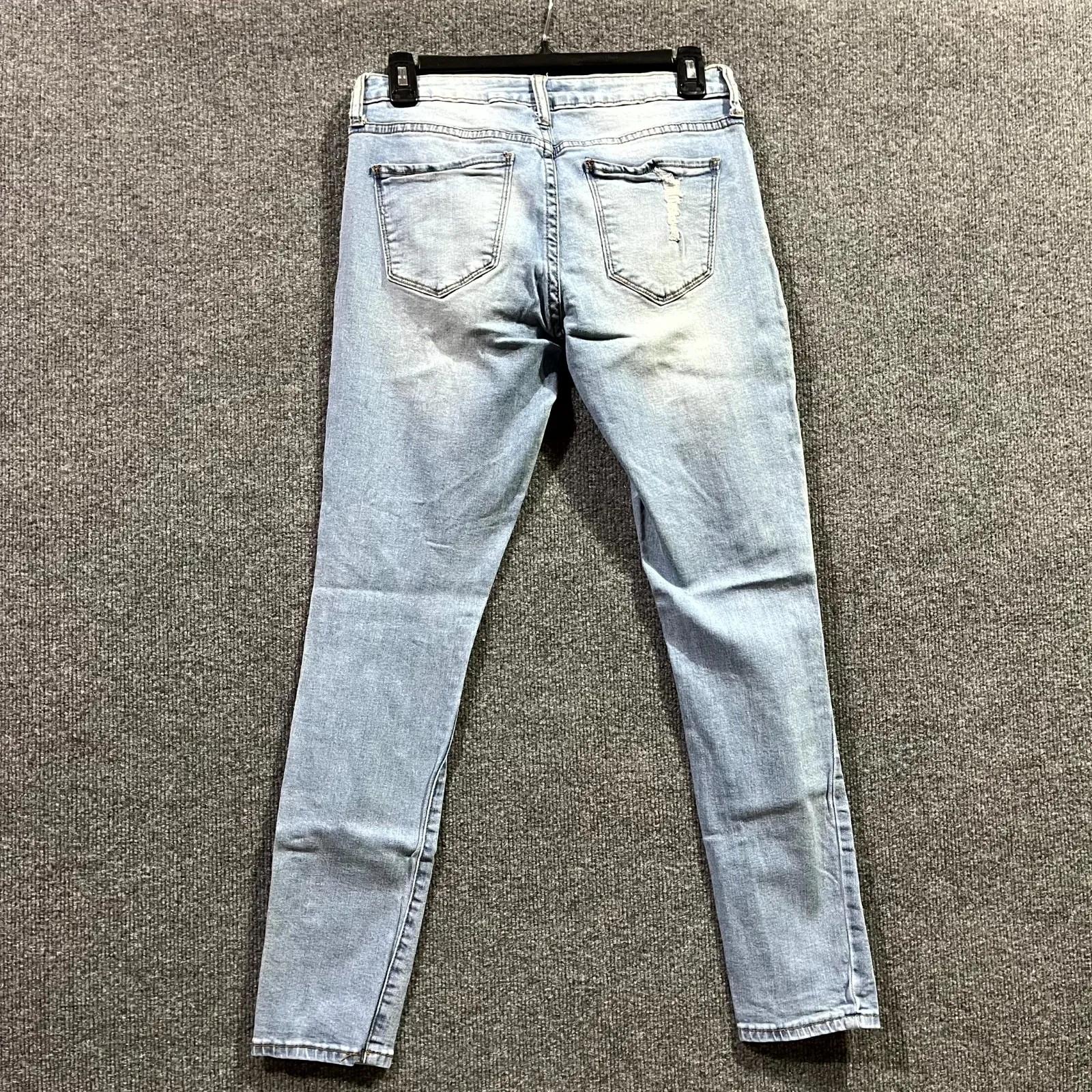 S.O.N.G. Rocker Skinny Ankle Jeans Womens 7/28 Blue Denim Distressed Mid Rise Size undefined - Image 2