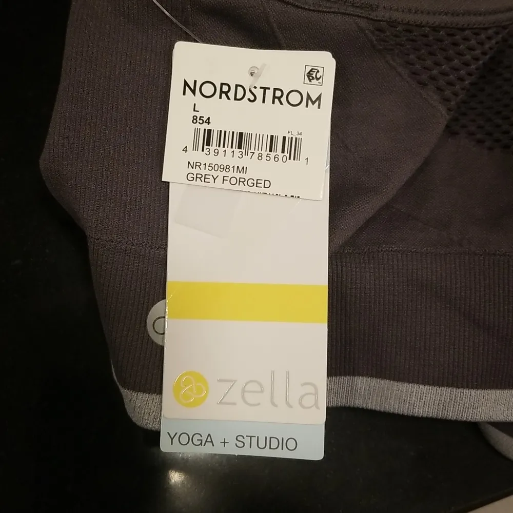 💕ZELLA💕 Pulse Seamless Sports Bra ~ Grey Forged Large L NWT - Image 10