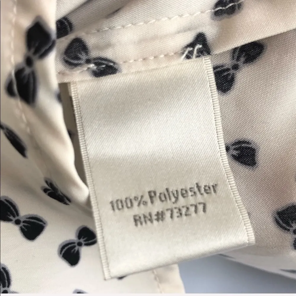 LC Lauren Conrad bow print Shirt Size Medium - Image 5