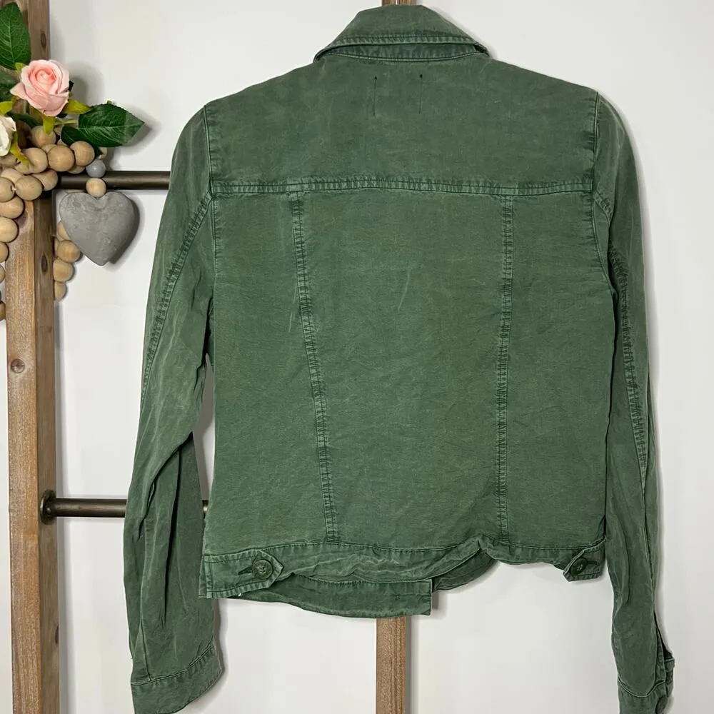 Kut from the Kloth Green Long Sleeve Super Soft 3 Button Jacket Size Small - Image 5